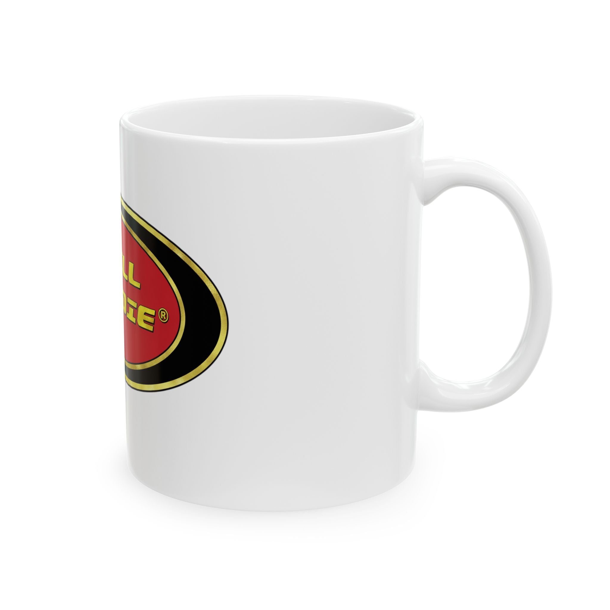 Grill Hoodie Ceramic Mug – Retro BBQ Logo Coffee Cup (11oz & 15oz)